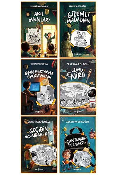 Genç Hayat Yayınları FİKİR AVCILARI İLK GENÇLİK ROMANLARI 6 KİTAP - ZEKERİYA EFİLOĞLU