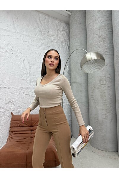 RESSHO V YAKA BLUZ TRİKO