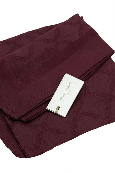 Pierre Cardin Φουλάρι Lyocell Monogram - 1080900-941 - Μπορντό
