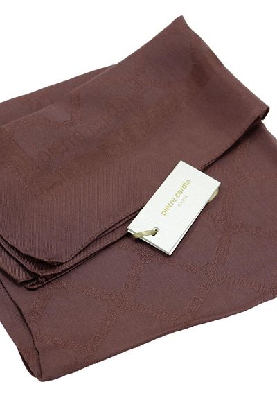Pierre Cardin Φουλάρι Lyocell Monogram - 1080900-931 - Καφέ
