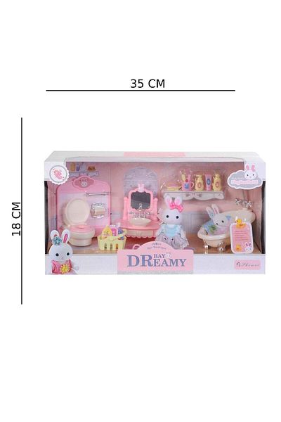 hak-iş oyuncak Mini Rabbit Family Large Bath Set