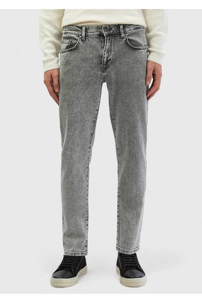 Ramsey Graue Jeanshose aus 100 % Baumwolle im Regular Fit