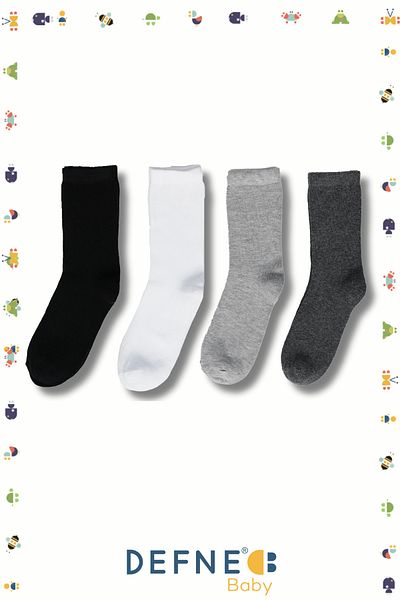 Defne Baby 4 Pairs of Boy's Socks