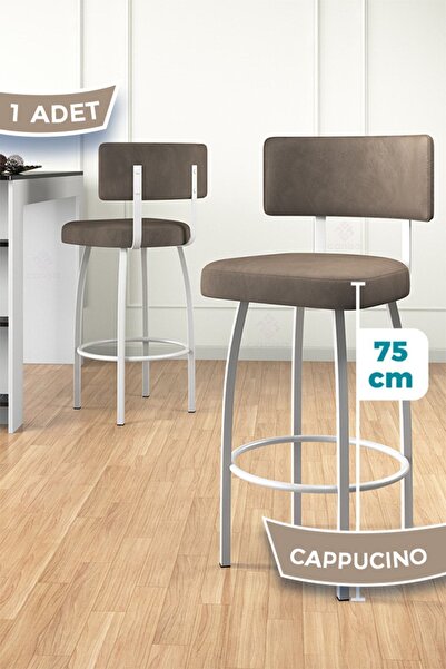Canisa Wosa Serisi 1 Adet Cappucino Sandalye Yemek Odası Bar Sandalyesi, Baby...