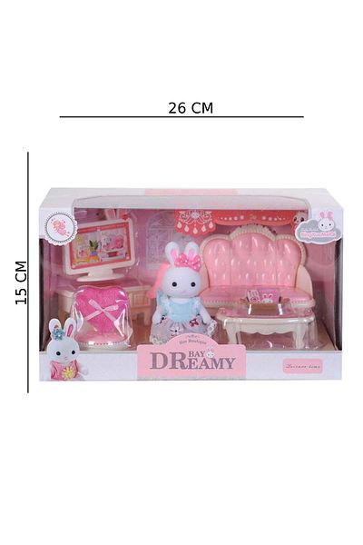 hak-iş oyuncak Mini Rabbit Family Living Room