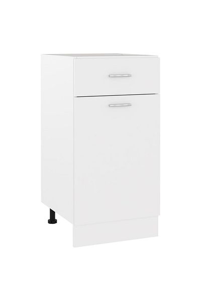 vidaxl Drawer Bottom Cabinet White 40x46x81.5 cm Engineered Wood