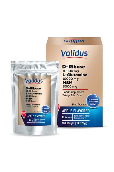 Validus D-Ribose L-Glutamine Msm - 10 Sachets