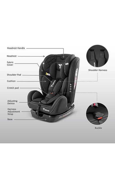 TEKNUM Teknum Evolve 2 Car Seat 0-12yrs - Black