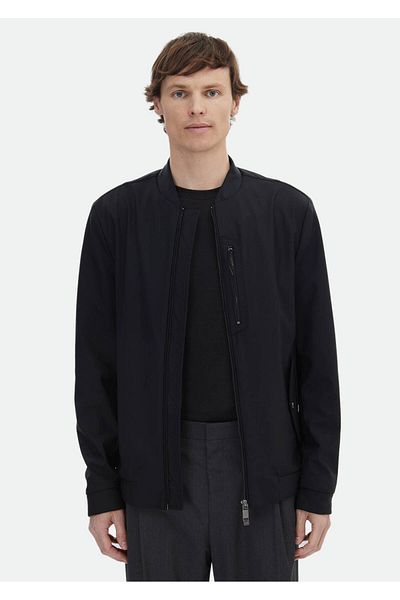 Ramsey Schwarzer Webmantel
