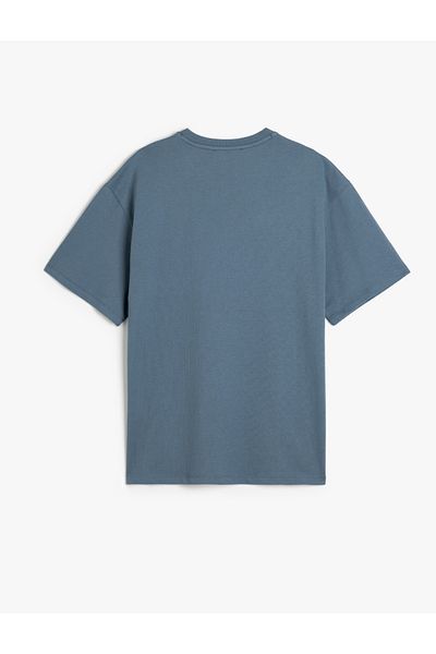 Koton Μπλουζάκι Basic Crew Neck από βαμβακερό ύφασμα με κοντό μανίκι