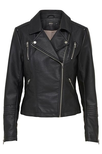 ONLY Set haine și jachete pentru femei Onlgemma Faux Leather - Biker Otw Noos, 15153079   Negru