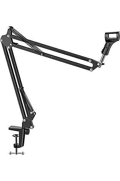 COOYA Microphone Stand,Suspension Boom Scissor Arm Mic Bracket,for Live Video Broadcasting