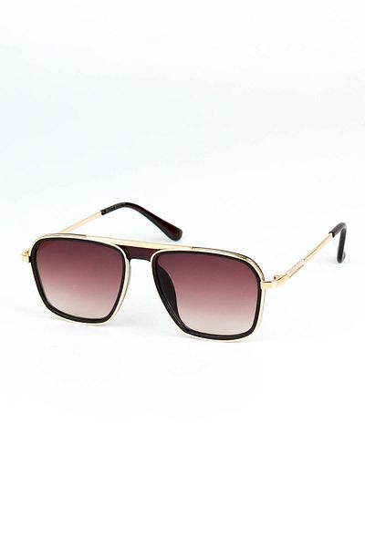 Belletti Men's Brown Uv400 Protection Rectangular Model Sunglasses