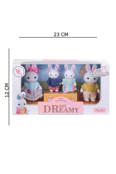 hak-iş oyuncak Mini Rabbit Family Set of 4