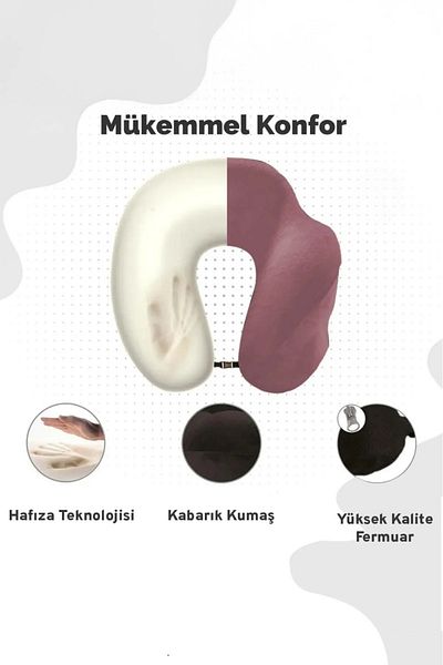 Primavera Home Orthopedic Travel Pillow Neck Pillow Comfortable Sleeping Pillow