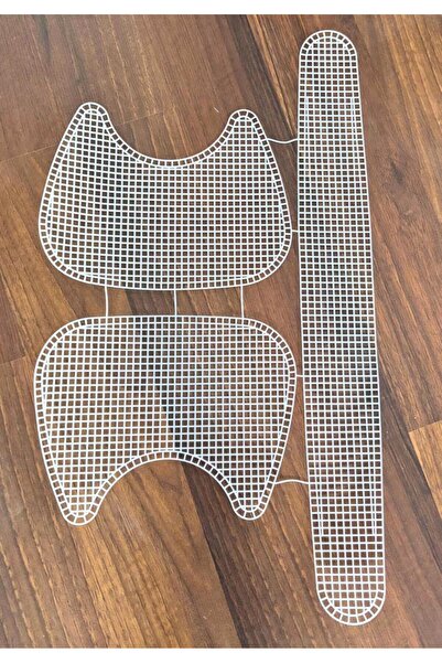 angel çanta aksesuar حقيبة ملاك قماش بلاستيكية بيضاء، نموذج قطة مزدوجة