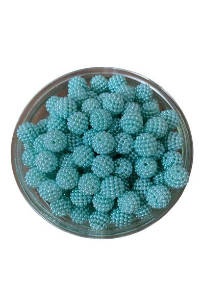 312 KONSEPT خرز بلاك بيري بلون النعناع الباستيل 14 مل - 50 جرام، 52 قطعة