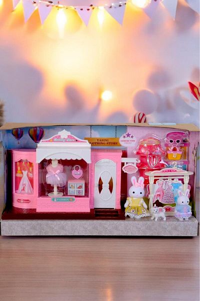 hak-iş oyuncak Big Fashion Shop - Mini Rabbit Family