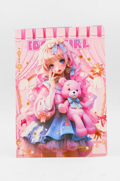 EFBUTİK Caiet A4 cu dungi Pink Idol Girl
