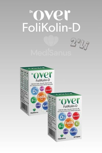 Dr over Folikolin D, Folik Asit, Kolin, Zencefil, Vitamin D B6 B12, Iyot Ve Ç...