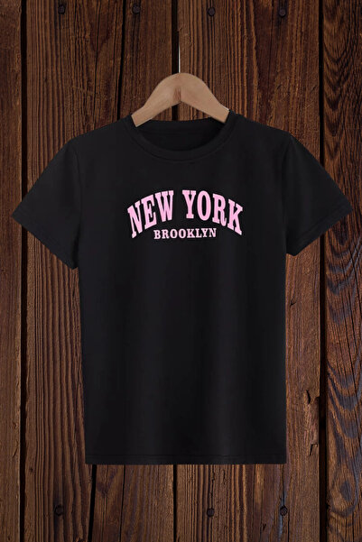 Wish BF تي شيرت بناتي مطبوع من نيويورك