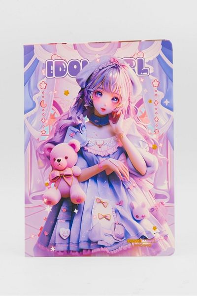 EFBUTİK Caiet A4 cu dungi Purple Idol Girl