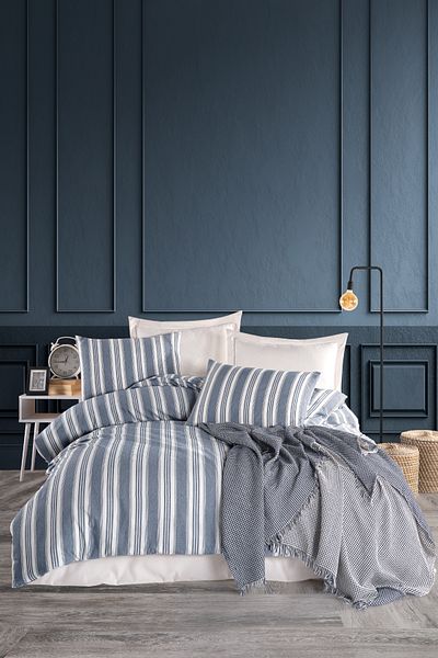 Eponj Home Σετ Παπλωματοθήκη Double Sport Ριγέ - Soft Line