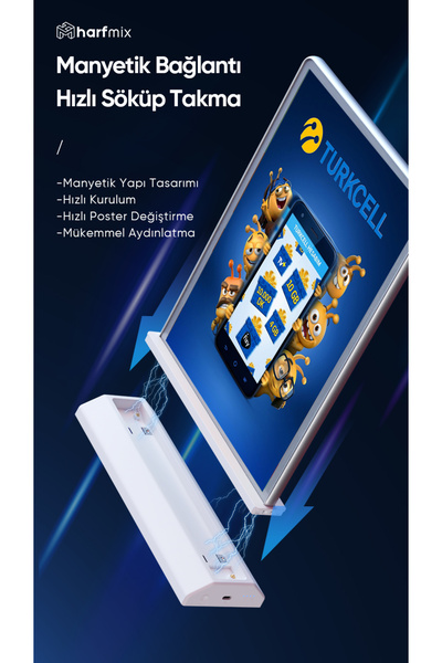 Harfmix A4 Lightbox Işıklı Tabela