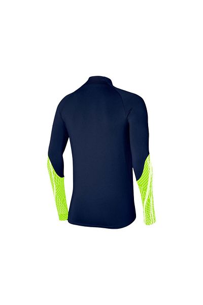Nike Μπλούζα αθλητικής φόρμας Dr2294 M Nk Dri Fit Strike - Navy Blue/Neon Green