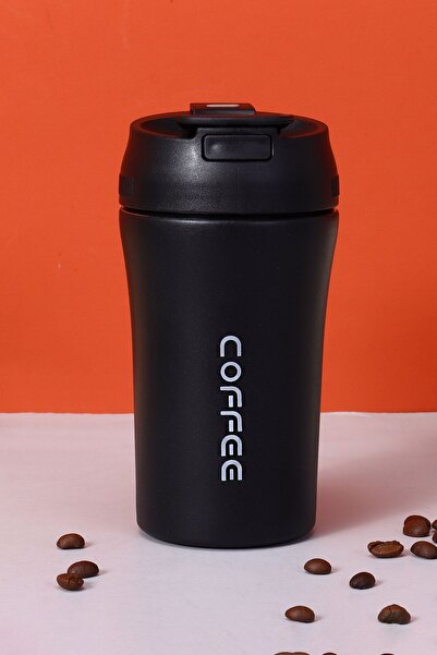 Weather Forecast 304 Steel Black 400 ml Coffee Hand Thermos Mug Cin853Sy