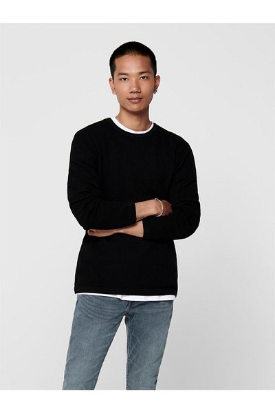 ONLY 22016980   Onspanter Reg 12 Struc Crew Knitted Noos Sweater