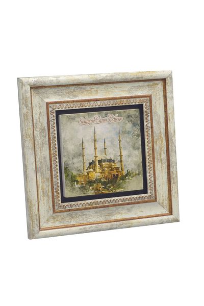 Sadrazam Pictură cu piatră naturală imprimată Edirne Selimiye 20x20 Krt-163