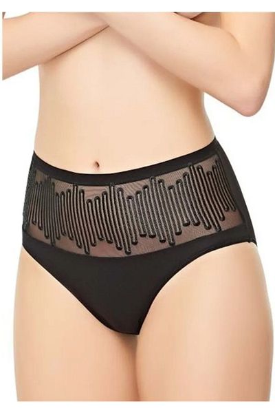 Belinay Μαύρα γυναικεία εσώρουχα - 45% Modal, 40% Polyamide, 15% Elastane, Οικονομική συσκευασία 4