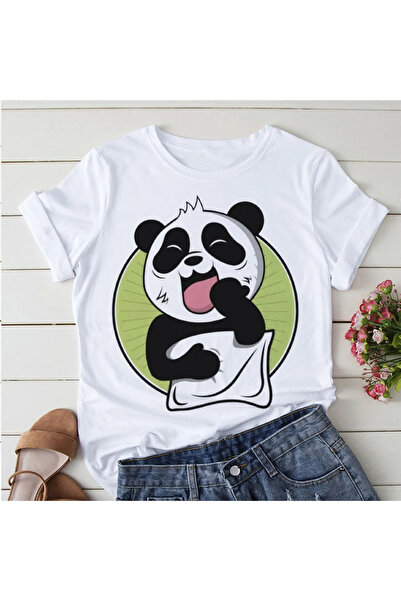 Wish BF Χαριτωμένο γυναικείο μπλουζάκι με στάμπα Panda Yoga