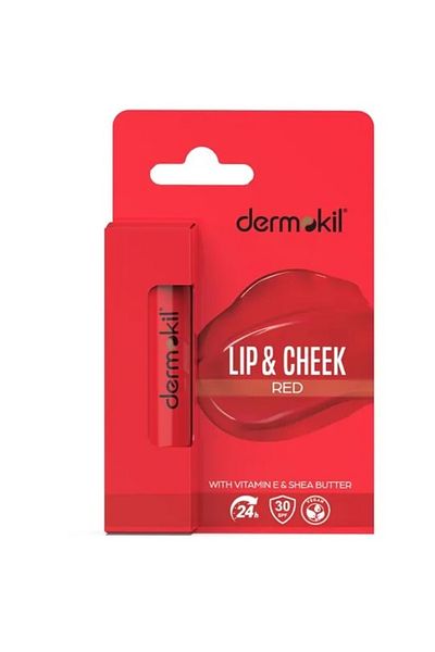 Dermokil 30 Spf Red Colored Lip and Cheek Moisturizing Care Cream