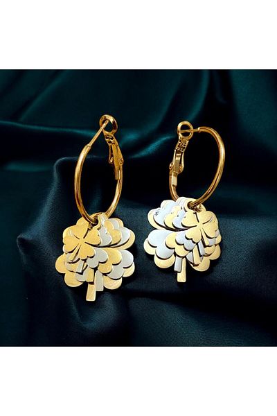 stainless steell Clover Earrings