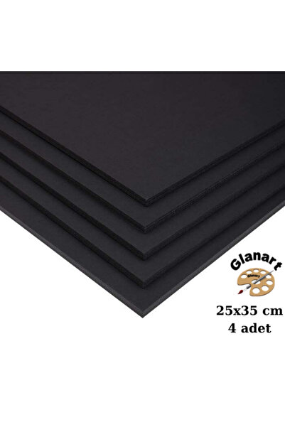 Glanart 25x35 cm siyah fotoblok 5 mm kalınlık 4 lü paket (maket kartonu )