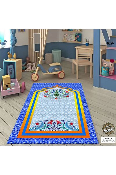 simply line Girl Boy Child Prayer First Step Child Prayer Rug Fun Decorative Prayer Mat