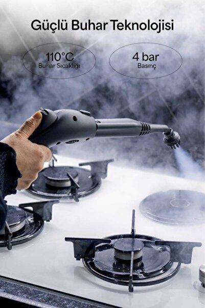 PiranTech CB-101A Çok Fonksiyonlu Buharlı Temizlik Makinası - Buharlı Temizleyici