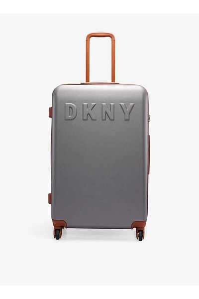 Dkny Solid Hardcase Trolley Bag With Retractable Handle 24''-m - Check-in
