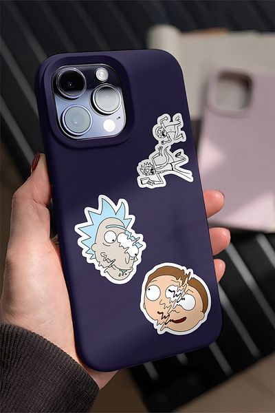 AR Sticker ملصق كمبيوتر محمول ذو طابع ريكي آند مورتي، حزمة مفيدة من 1 إلى 5 مجموعات