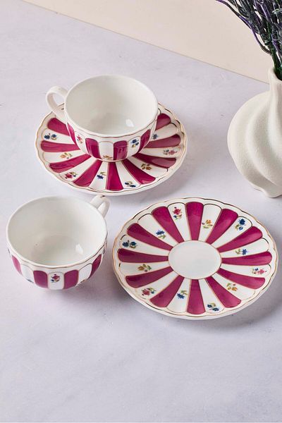 Perotti Balat 4-Piece Porcelain Coffee Set for 2
