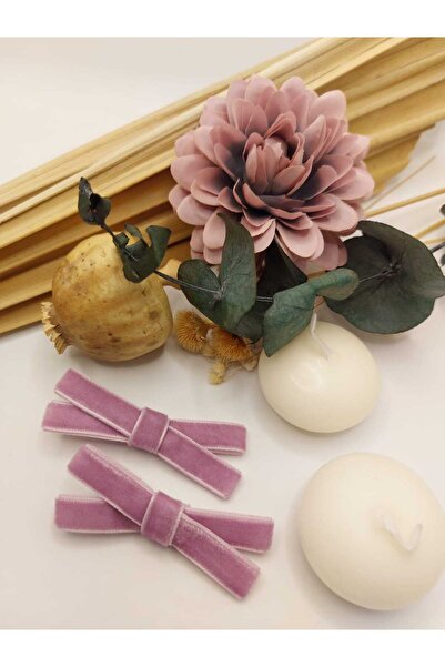 AsRa Accessories Kadife fiyonk klips toka