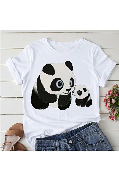 Wish BF Χαριτωμένο γυναικείο μπλουζάκι με στάμπα Panda Yoga