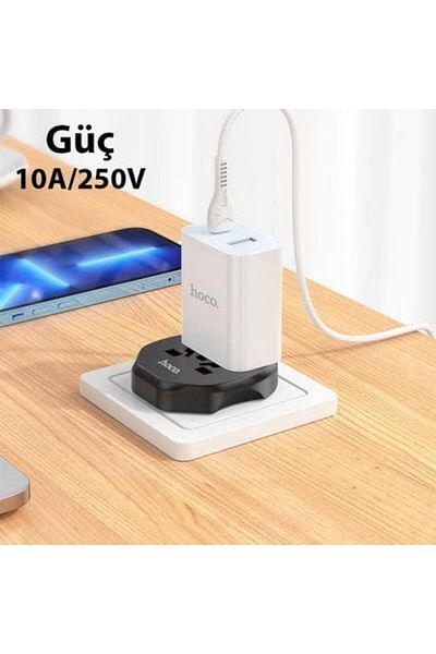 STOREMAX Svticaret Polham 250V 10A Ultra Strong Current Protected American and European Type Plug Socket Convert