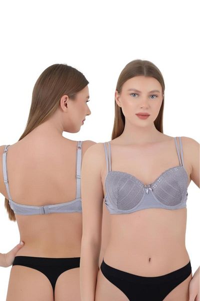 Merry Secret's Γυναικείο σουτιέν Light C Cup - Με Underwire και Δαντέλα χωρίς επένδυση
