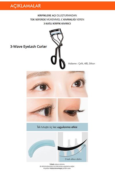 Missha 3-Ply Powerful 3-Wave Eyelash Eyelash Curler