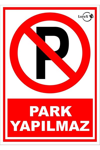 STOREMAX Mrttnca No Parking Pvc Warning Sign Trndymrt 1087243
