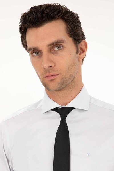 Cacharel Ανδρικό πουκάμισο Slim Fit Basic - Λευκό