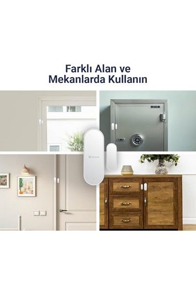 STOREMAX Lvnmblya Smart Wi-Fi Magnetic Contact, Door and Window Sensor, Anti-Physical Intervention Sa